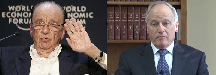 Rupert Murdoch and Richard Sackler