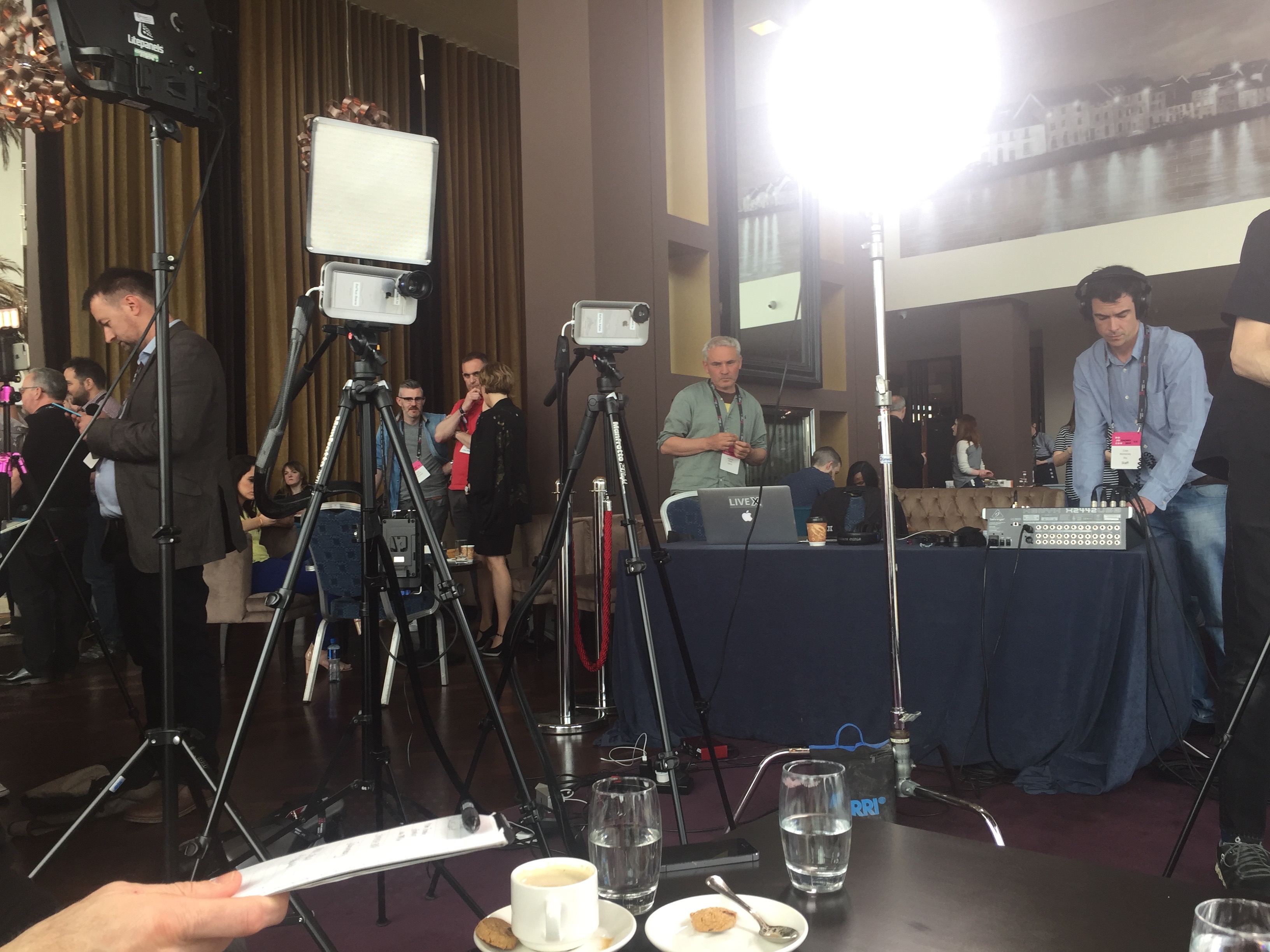 The RTE 'studio' at Mojocon