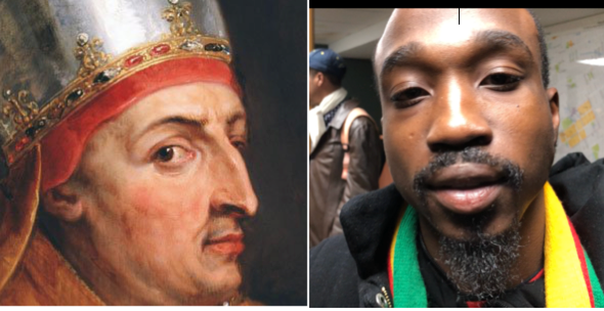 Gutenberg, Pope, Printing Press, Brooklyn. iPhone, smartphone, TV